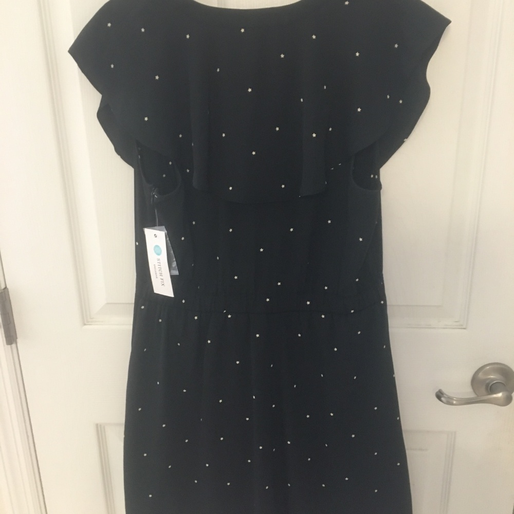 Collective Concept Tory Button Detail Ruffle Dress - Picture 4 of 4